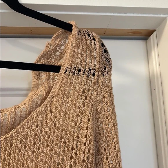 SHEIN Tan Ribbed Long Sleeve Bodycon Dress - Picture 4 of 10